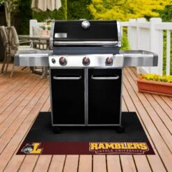 FanMats® 24501 - NCAA Loyola University Chicago 26" X 42" Grill Mat With "Wolf Head & L" Logo & Wordmark