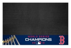 FanMats® 25701 - MLB "Boston Red Sox" 26" X 42" Grill Mat With "2018 World Series Champions" Logo
