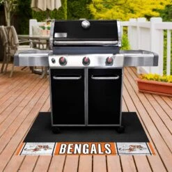FanMats® 32574 - NFL "Cincinnati Bengals" 26" X 42" Grill Mat With "Running Bengal" Logo -Summit Trails 32574 5