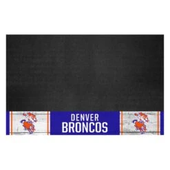 FanMats® 32594 - NFL "Denver Broncos" 26" X 42" Grill Mat With "Bucking Bronco" Logo