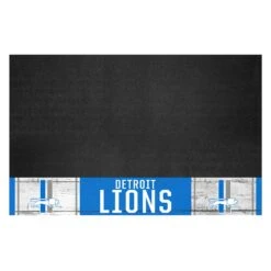 FanMats® 32599 - NFL "Detroit Lions" 26" X 42" Grill Mat With "Lion On Stripes" Logo