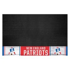 FanMats® 32629 - NFL "New England Patriots" 26" X 42" Grill Mat With "Pat The Patriot" Logo