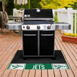 FanMats® 32644 - NFL "New York Jets" 26" X 42" Grill Mat With "Jets Plane" Logo -Summit Trails 32644 5