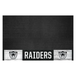 FanMats® 32649 - NFL "Las Vegas Raiders" 26" X 42" Grill Mat With "Retro Raider Shield" Logo