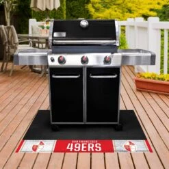 FanMats® 32664 - NFL "San Francisco" 26" X 42" Grill Mat With "49ers Shield" Logo -Summit Trails 32664 5