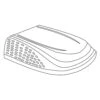 Dometic RV® - Polar White Replacement Shroud For HP RV™ RV Air Conditioners