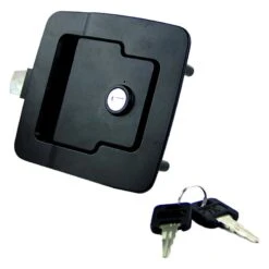 Lippert® - Black Standard Key Entry Door Lock With Slam Latch