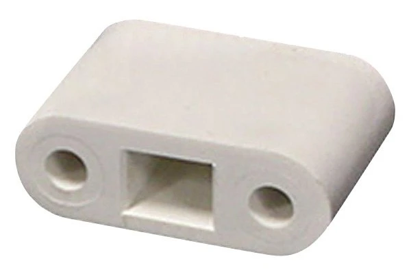 Kwikee® 381412 - 6"L T-Style Polar White Door Holder With 1-1/4" Bumper 4 Kwikee® 381412 - 6"L T-Style Polar White Door Holder With 1-1/4" Bumper - Image 2