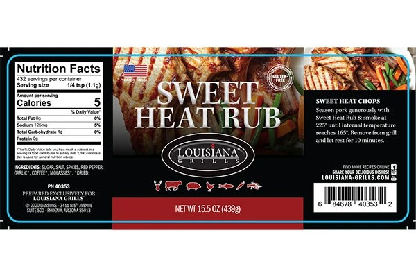 Louisiana Grills® - 15.5 Oz. 15.5 Oz. Sweet Heat Rub 4 Louisiana Grills® - 15.5 Oz. 15.5 Oz. Sweet Heat Rub - Image 2