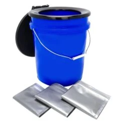 Camco® - Blue Toilet Bucket With Seat -Summit Trails 41549 3