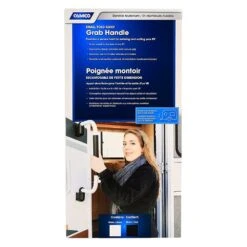 Camco® 42197 - 18.0"L Black Aluminum Short Folding Grab Handle -Summit Trails 42197 4
