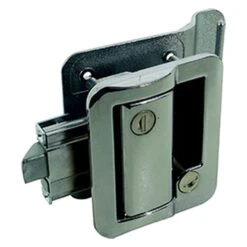 Wesco® 43610-00-SP - Fastec Metal Chrome Standard Key Entry Door Lock With Flush Slam Latch