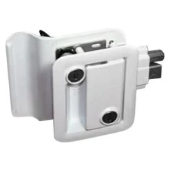 Fastec® 43610-09 - Metal White Standard Key Entry Door Lock With Flush Slam Latch