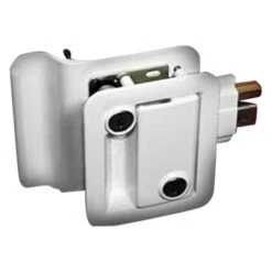 Wesco® 43610-09-SP - Fastec Metal White Standard Key Entry Door Lock With Flush Slam Latch