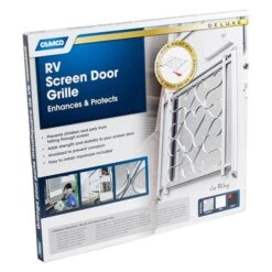 Camco® 43991 - Deluxe™ Silver Screen Door Grille -Summit Trails 43991 6