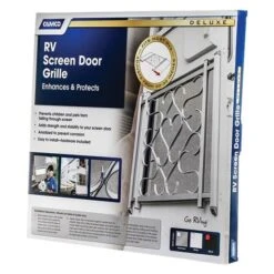 Camco® 43993 - Deluxe™ Black Screen Door Grille -Summit Trails 43993 5 1
