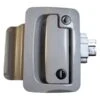 Fastec® 44610-09-SP - White Entry Door Lock With Flush Slam Latch -Summit Trails 44610 09 sp 2