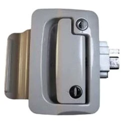 Fastec® 44610-09-SP - White Entry Door Lock With Flush Slam Latch