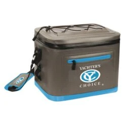 Yachter's Choice® - 24-Can Gray/Blue Shoulder Strap Cooler Bag
