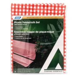 Camco® - 52" X 84" Vinyl Tablecloth Set -Summit Trails 51021 3