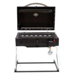 Faulkner® 52301 - Deluxe Black Gas Grill With LP Bottle Adapter -Summit Trails 52301 5 1