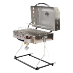 Faulkner® 52302 - Deluxe Chrome Gas Grill With LP Bottle Adapter -Summit Trails 52302 3