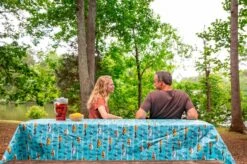 Camco® - RV And Tree Sketch Design Tablecloth With Bench Covers 37 Camco® - RV And Tree Sketch Design Tablecloth With Bench Covers -Summit Trails 53380 16