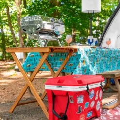 Camco® - RV And Tree Sketch Design Tablecloth With Bench Covers 39 Camco® - RV And Tree Sketch Design Tablecloth With Bench Covers -Summit Trails 53380 18