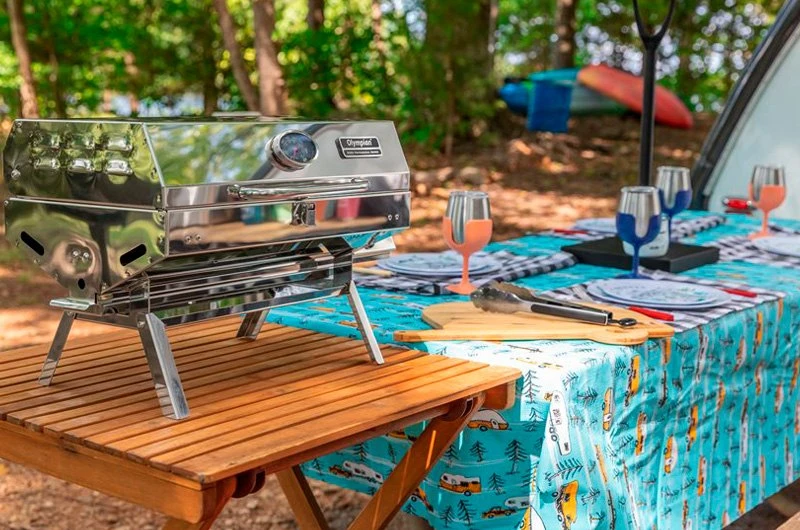 Camco® - RV And Tree Sketch Design Tablecloth With Bench Covers 22 Camco® - RV And Tree Sketch Design Tablecloth With Bench Covers - Image 20