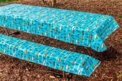 Camco® - RV And Tree Sketch Design Tablecloth With Bench Covers 27 Camco® - RV And Tree Sketch Design Tablecloth With Bench Covers -Summit Trails 53380 6