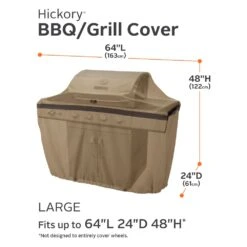 Classic Accessories® - Hickory™ Sand Large BBQ Grill Cover (64"L X 24"W X 48"H) -Summit Trails 55 042 042401 00 7