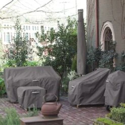 Classic Accessories® - Ravenna™ Dark Taupe Kettle BBQ Grill Cover (26.5"Dia X 38"H) -Summit Trails 55 178 015101 ec 4