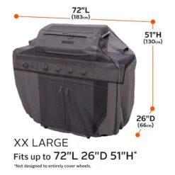 Classic Accessories® - Ravenna™ Dark Taupe XX-Large BBQ Grill Cover (80"L X 26"W X 51"H) 31 Classic Accessories® - Ravenna™ Dark Taupe XX-Large BBQ Grill Cover (80"L X 26"W X 51"H) -Summit Trails 55 193 065101 ec 13