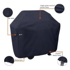 Classic Accessories® - Classic™ Black Small BBQ Grill Cover (44"L X 22"W X 44"H) -Summit Trails 55 304 020401 00 7
