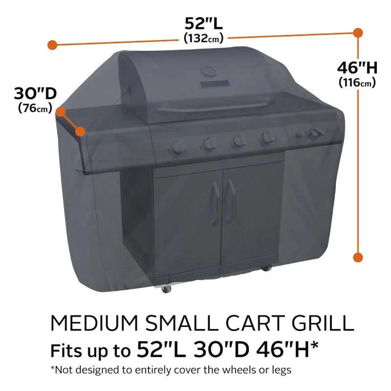Classic Accessories® - Classic™ Black Small/Medium BBQ Grill Cover (52"L X 24"W X 44"H) 8 Classic Accessories® - Classic™ Black Small/Medium BBQ Grill Cover (52"L X 24"W X 44"H) - Image 6