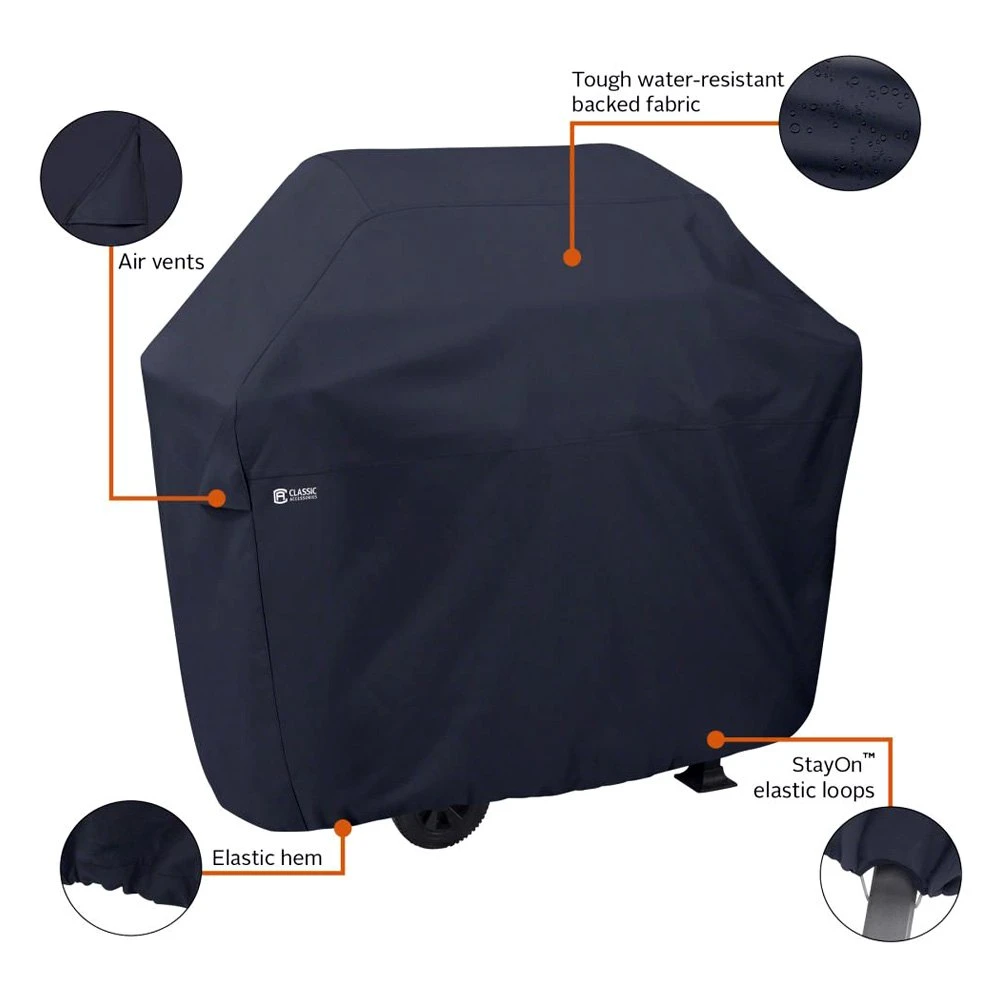 Classic Accessories® - Classic™ Black Small/Medium BBQ Grill Cover (52"L X 24"W X 44"H) 9 Classic Accessories® - Classic™ Black Small/Medium BBQ Grill Cover (52"L X 24"W X 44"H) - Image 7