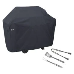Classic Accessories® - Medium BBQ Grill Cover With Grill Tool Set (58"L X 26"D X 48"H)