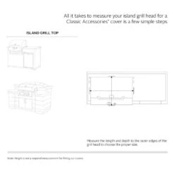 Classic Accessories® - Classic™ Black X-Small Built-In Grill Cover (32"L X 26"W X 24"H) -Summit Trails 55 311 360401 00 10