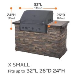 Classic Accessories® - Classic™ Black X-Small Built-In Grill Cover (32"L X 26"W X 24"H) -Summit Trails 55 311 360401 00 6