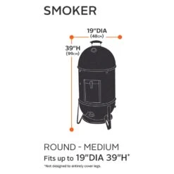 Classic Accessories® - Classic™ Black Round Smoker Cover (19"Dia X 39"H) -Summit Trails 55 318 010401 00 5