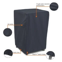 Classic Accessories® - Classic™ Black Square Smoker Cover (17"L X 20"W X 35.5"H) -Summit Trails 55 319 010401 00 7