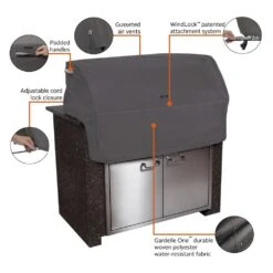 Classic Accessories® - Ravenna™ Dark Taupe X-Small Built-In Grill Cover (32"L X 26"W X 24"H) -Summit Trails 55 326 365101 ec 13