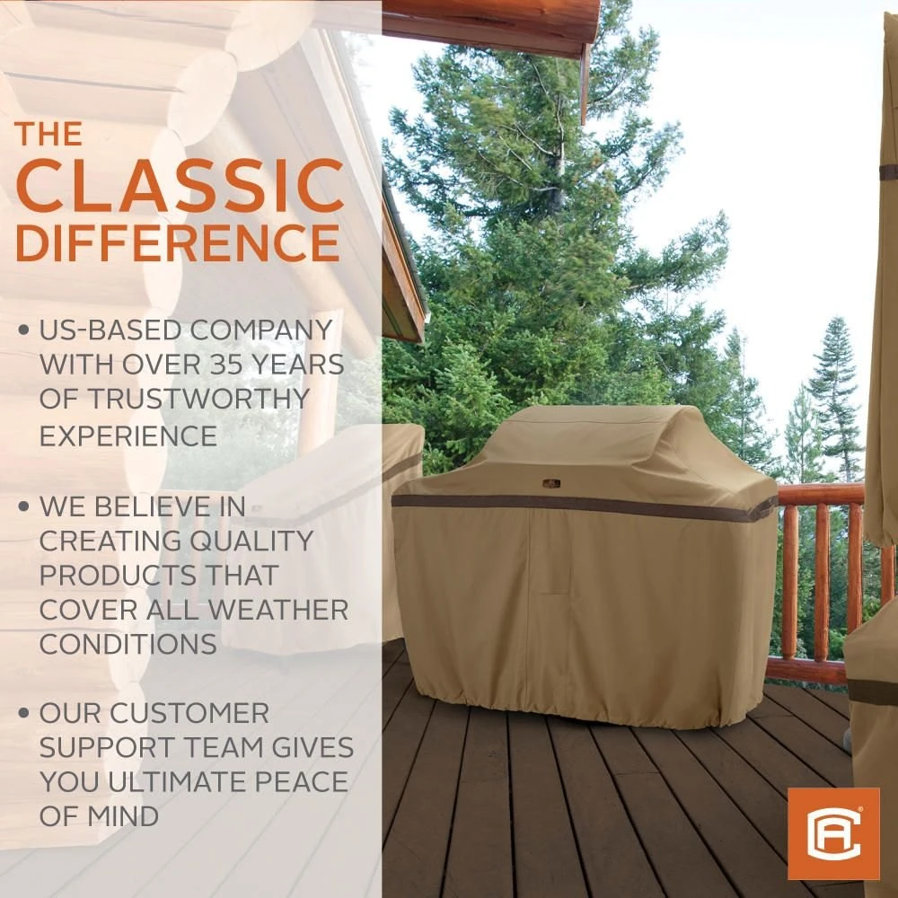 Classic Accessories® - Hickory™ Sand X-Small Built-In Grill Cover (32"L X 26"W X 24"H) 14 Classic Accessories® - Hickory™ Sand X-Small Built-In Grill Cover (32"L X 26"W X 24"H) - Image 12