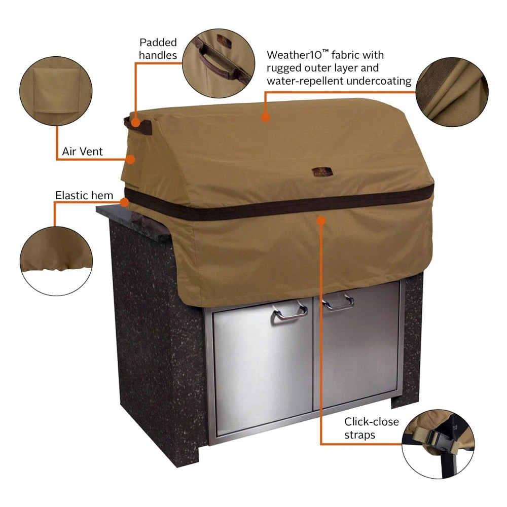 Classic Accessories® - Hickory™ Sand X-Small Built-In Grill Cover (32"L X 26"W X 24"H) 11 Classic Accessories® - Hickory™ Sand X-Small Built-In Grill Cover (32"L X 26"W X 24"H) - Image 9