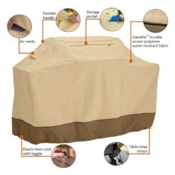 Classic Accessories® - Veranda™ Pebble Small/Medium BBQ Grill Cover (52"L X 24"W X 44"H) -Summit Trails 55 338 371501 00 11