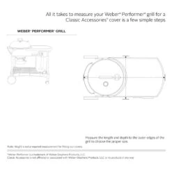 Classic Accessories® - Veranda™ Pebble Small/Medium BBQ Grill Cover For Weber™ Grills (40"L X 30"W X 43.5"H) 37 Classic Accessories® - Veranda™ Pebble Small/Medium BBQ Grill Cover For Weber™ Grills (40"L X 30"W X 43.5"H) -Summit Trails 55 411 011501 00 18