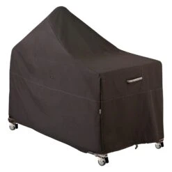 Classic Accessories® - Ravenna™ Dark Taupe Large BBQ Grill Dome With Side Table Cover (60"L X 30"W X 50"H)