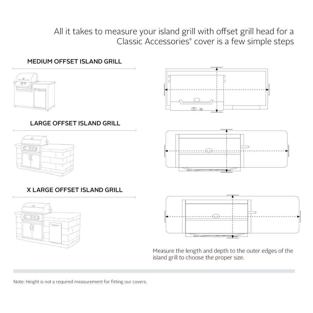 Classic Accessories® - Veranda™ Pebble Large Island Grill Top Cover For Side Grill Head (86"L X 37"W X 48"H) 20 Classic Accessories® - Veranda™ Pebble Large Island Grill Top Cover For Side Grill Head (86"L X 37"W X 48"H) - Image 18