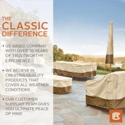 Classic Accessories® - Veranda™ Pebble Medium Island Grill Top Cover For Center Grill Head (78"L X 44"W X 48"H) -Summit Trails 55 628 031501 00 14