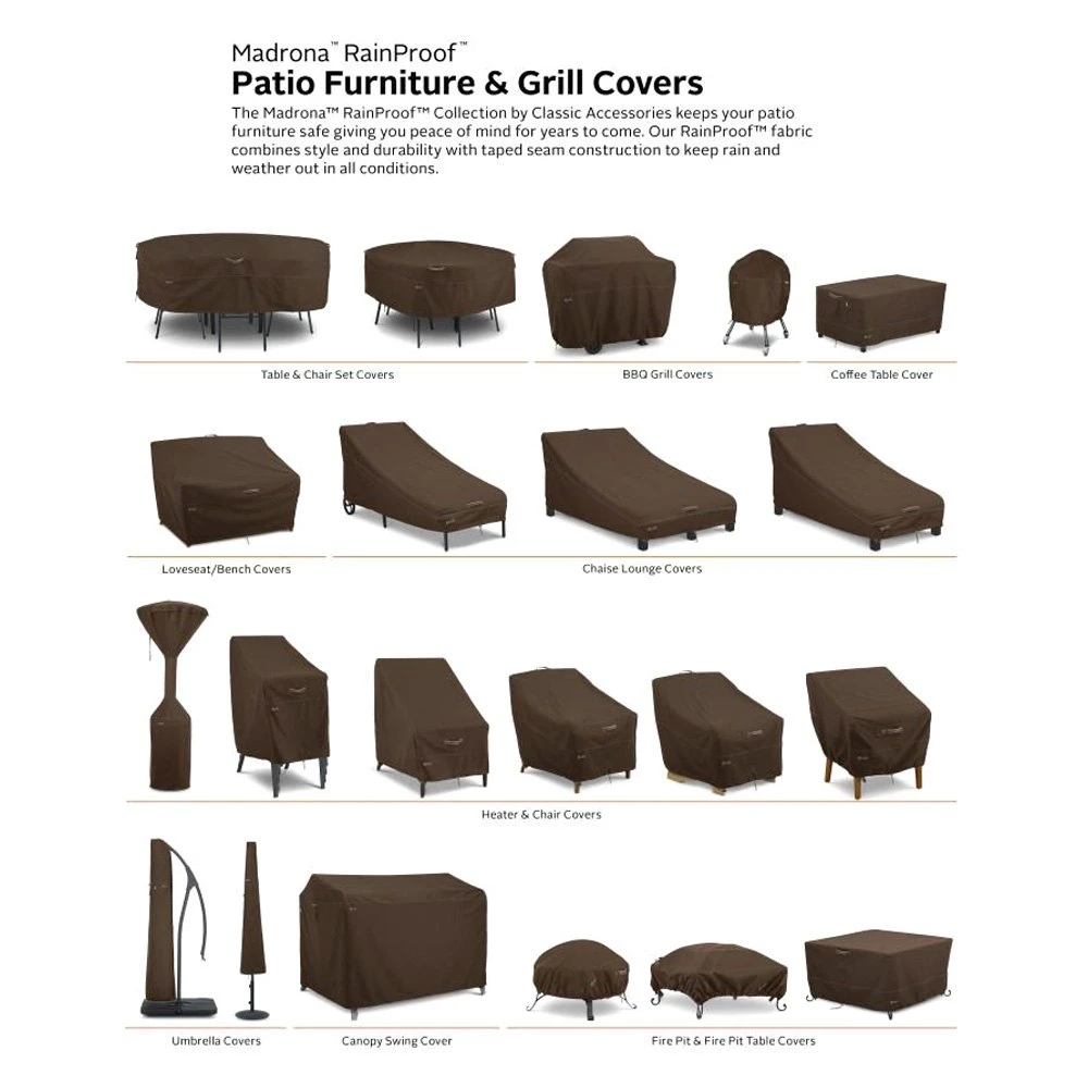 Classic Accessories® - Madrona™ Dark Cocoa Medium BBQ Grill Cover (58"L X 24"W X 48"H) 22 Classic Accessories® - Madrona™ Dark Cocoa Medium BBQ Grill Cover (58"L X 24"W X 48"H) - Image 20